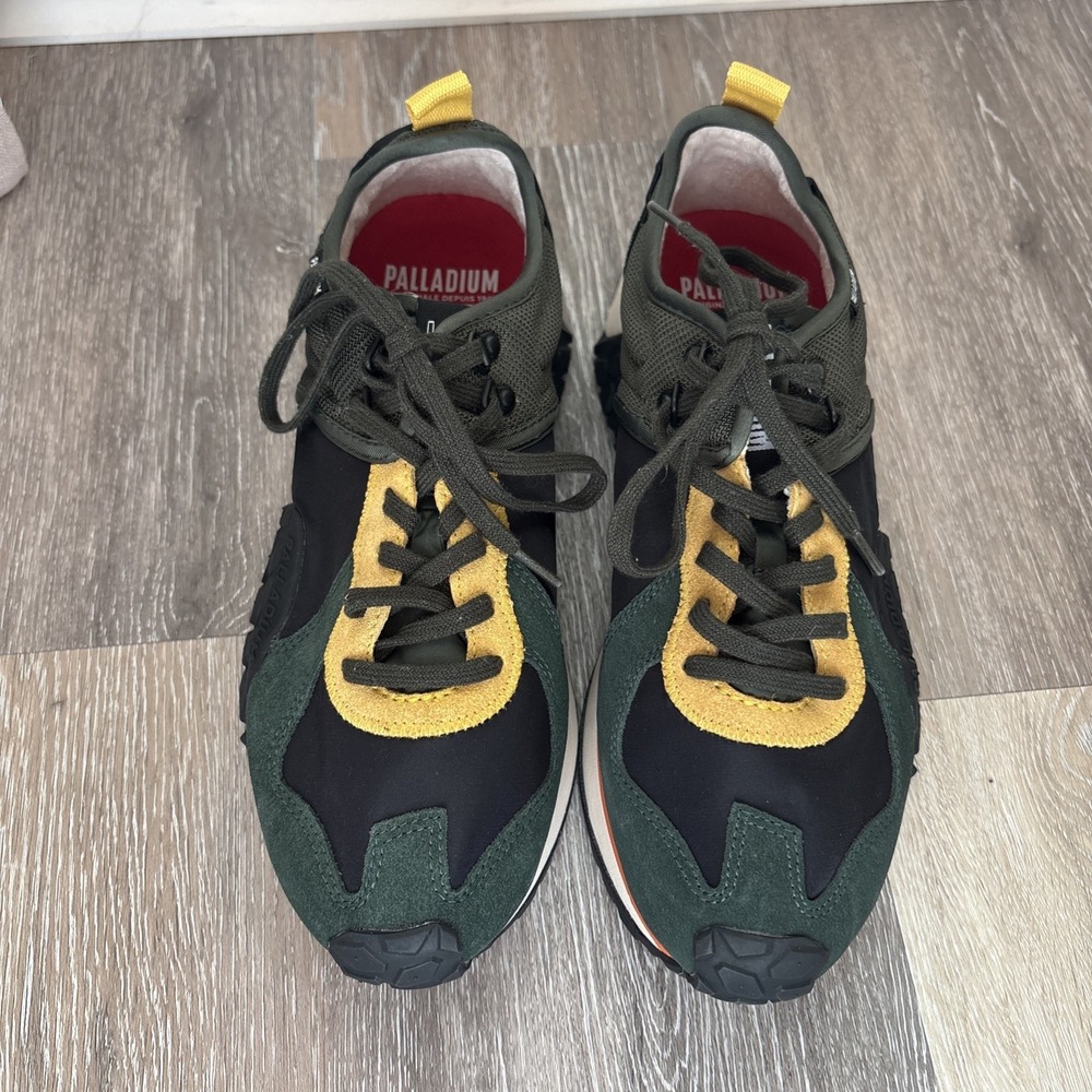Palladium Troop Runner 9 Men's Women's 10.5 Black Green Colorful Casual Shoe